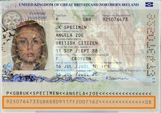 UK Specimin Passport